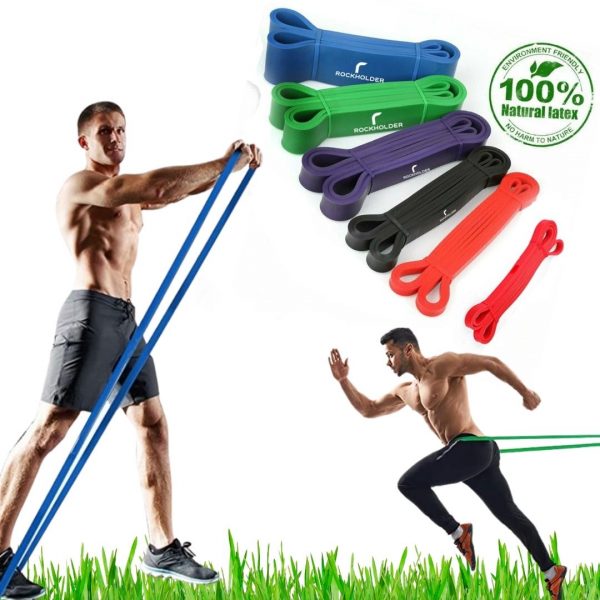 Resistance Bands Exercise Sports Elastic Bands Pull Up Heavy Duty Gym Fitness UK 