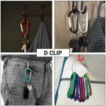 Carabiner Clip Snap Spring Clips for Keys, Backpack, Dog Leash, Camping