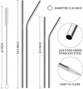 reusable metal straws